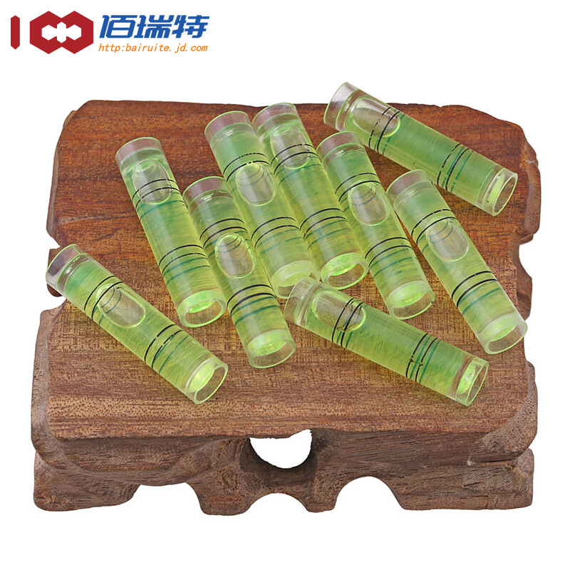 佰瑞特 水平尺高精度水准仪测平衡标水平泡水准测量仪水准珠双线圆柱 9.5*40【