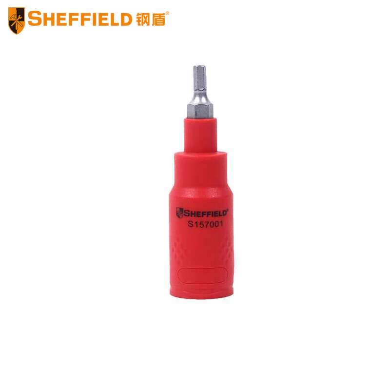 钢盾SHEFFIELD S157005 3/8英寸注塑型单色绝缘公制旋具套筒10