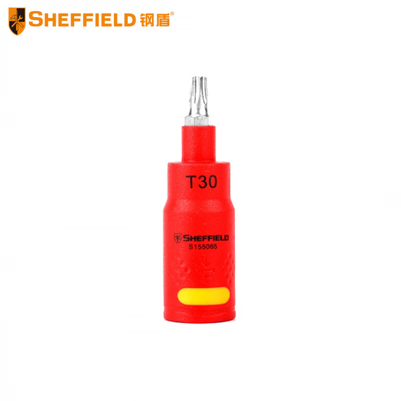 钢盾SHEFFIELD S155061 3/8英寸系列注塑型双色绝缘花型旋具套筒
