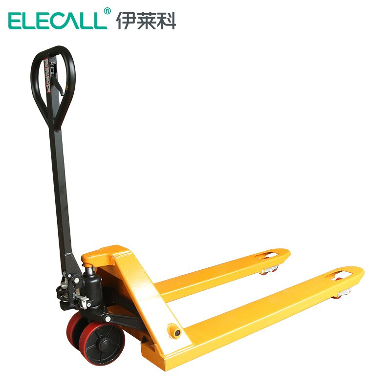 伊莱科（ELECALL） 液压手动叉车搬运车升降手推叉车PU静 音轮自重62KG