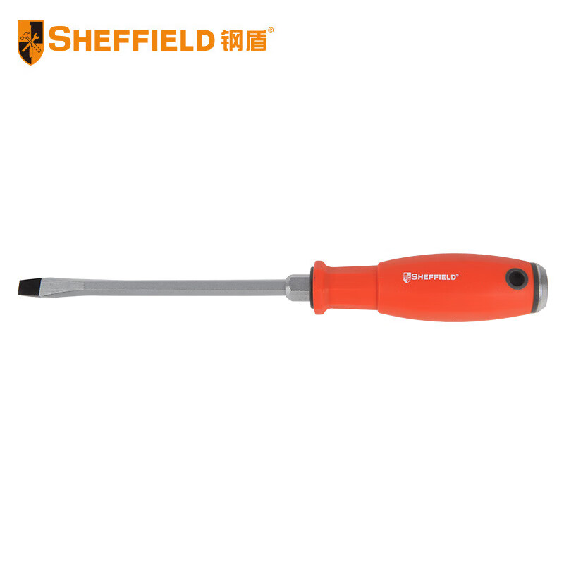 钢盾 SHEFFIELD S058101 一字通体螺丝刀6x100mm 一字十字