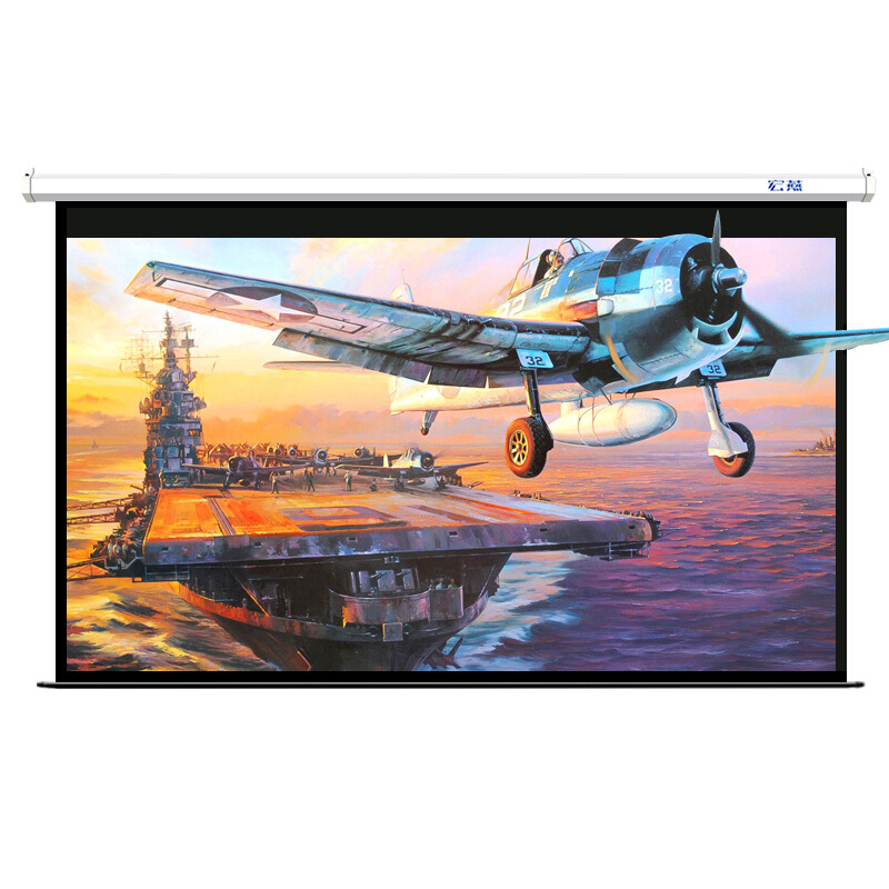 电动幕布84英寸4:3/16:9/16:10 电动投影屏幕高清3D KTV家用商