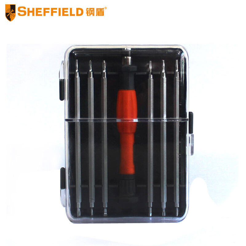 钢盾 SHEFFIELD S037005  12合1多用螺丝刀套装 一字十字花型