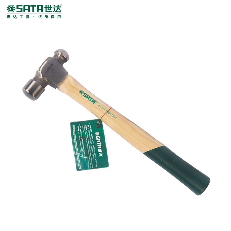 世达（SATA）木柄圆头锤 2.5磅木工锤钳工锤奶头锤榔头铁锤子92315 现货