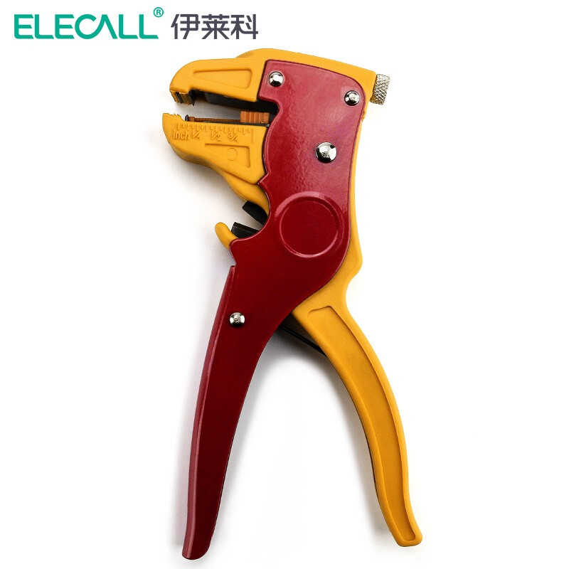 伊莱科（ELECALL）多功能快速剥线钳鸭嘴钳实用型剥线器鹰嘴钳电工工具钳子EL