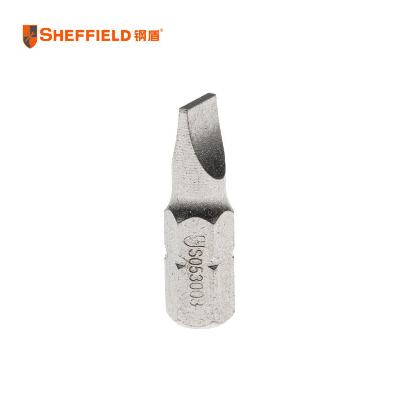 钢盾SHEFFIELD S053008 5件套6.3mm系列25长一字旋具头5.