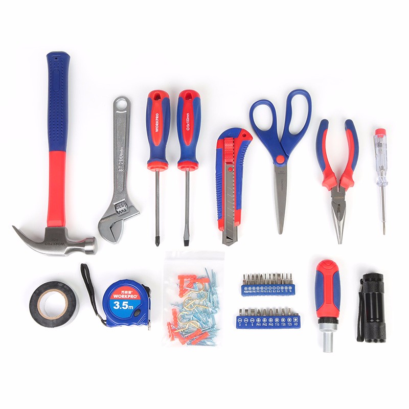 万克宝（WORKPRO）W009075N家用工具箱套装 134件套 五金多功能组