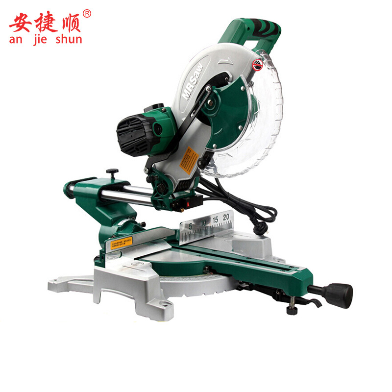 安捷顺锯铝机10寸 多功能大功率铝材木材切割机45度高精度斜切机切割电动工具送8