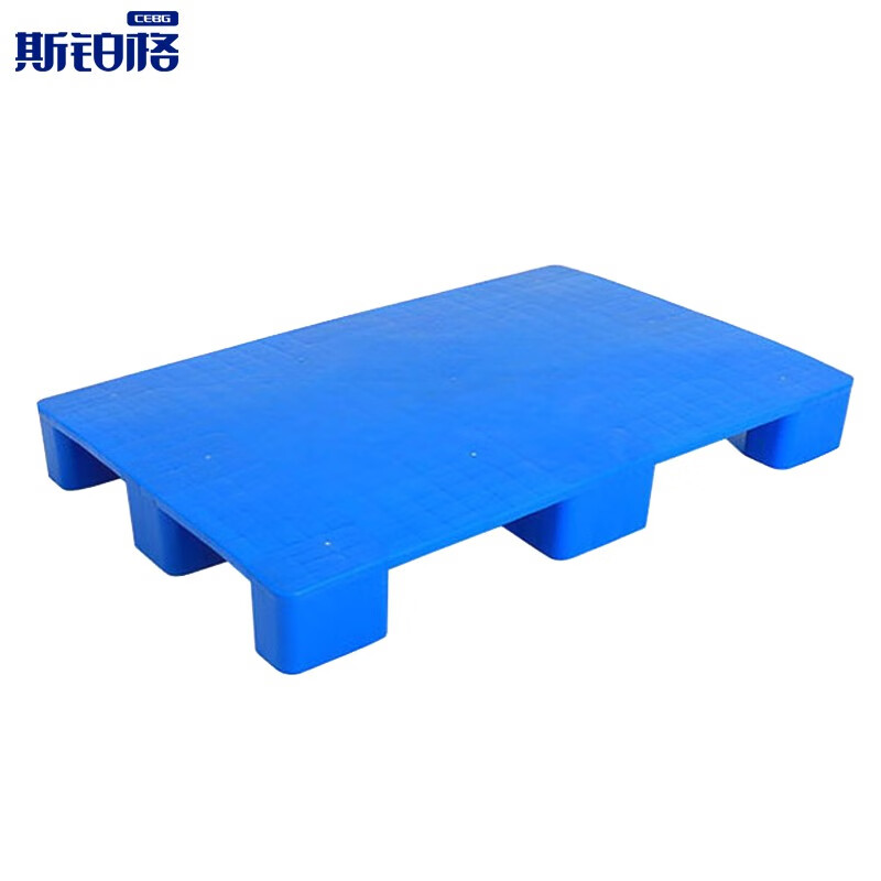 斯铂格 BGD-48 实心塑料托盘 仓库叉车九脚托盘防潮栈板 1200*800*
