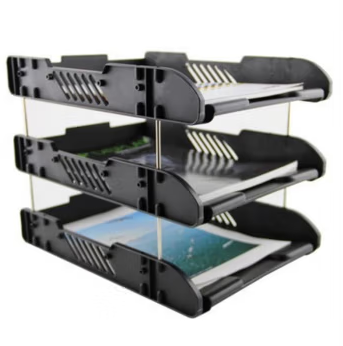 卓联   卓联 ZL7009 黑色三层文件盘