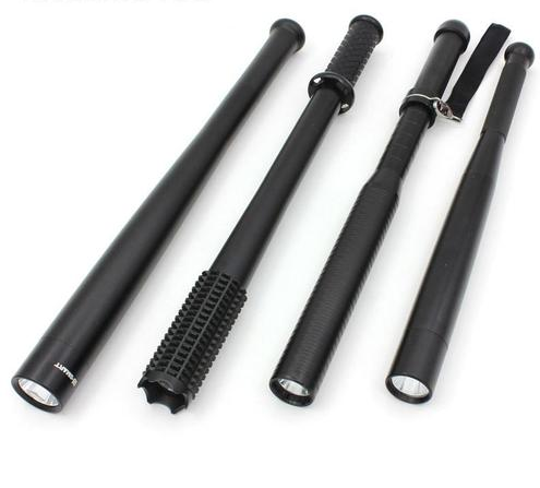 安达通 防爆棍 加长防暴棍强光手电超远射程安保防爆器材 狼牙棒手电筒（不含电池）