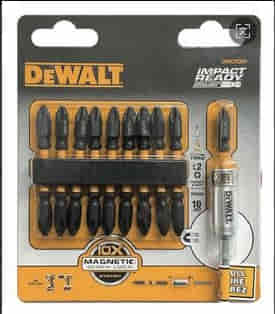 DWA2SD6565mm PH2-PH2 x 10pc 专业级双头螺丝批头+铝套