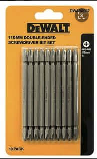DWA00002110mm 专业级双头螺丝批头（10支）