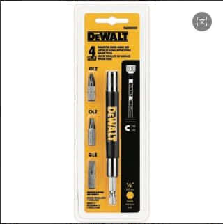 DW2055SD-A9200mm 铝制磁圈可伸缩磁性连接杆（六角柄）配3支批头