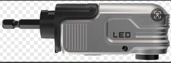 DWALRAFT冲击起子适配LED灯直角转换头(黑色紧凑版)