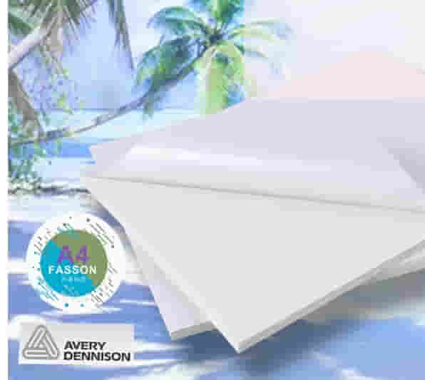 艾利AVERY A4不干胶打印标签纸背胶贴纸 激光喷墨打印铜版纸（99.1X67