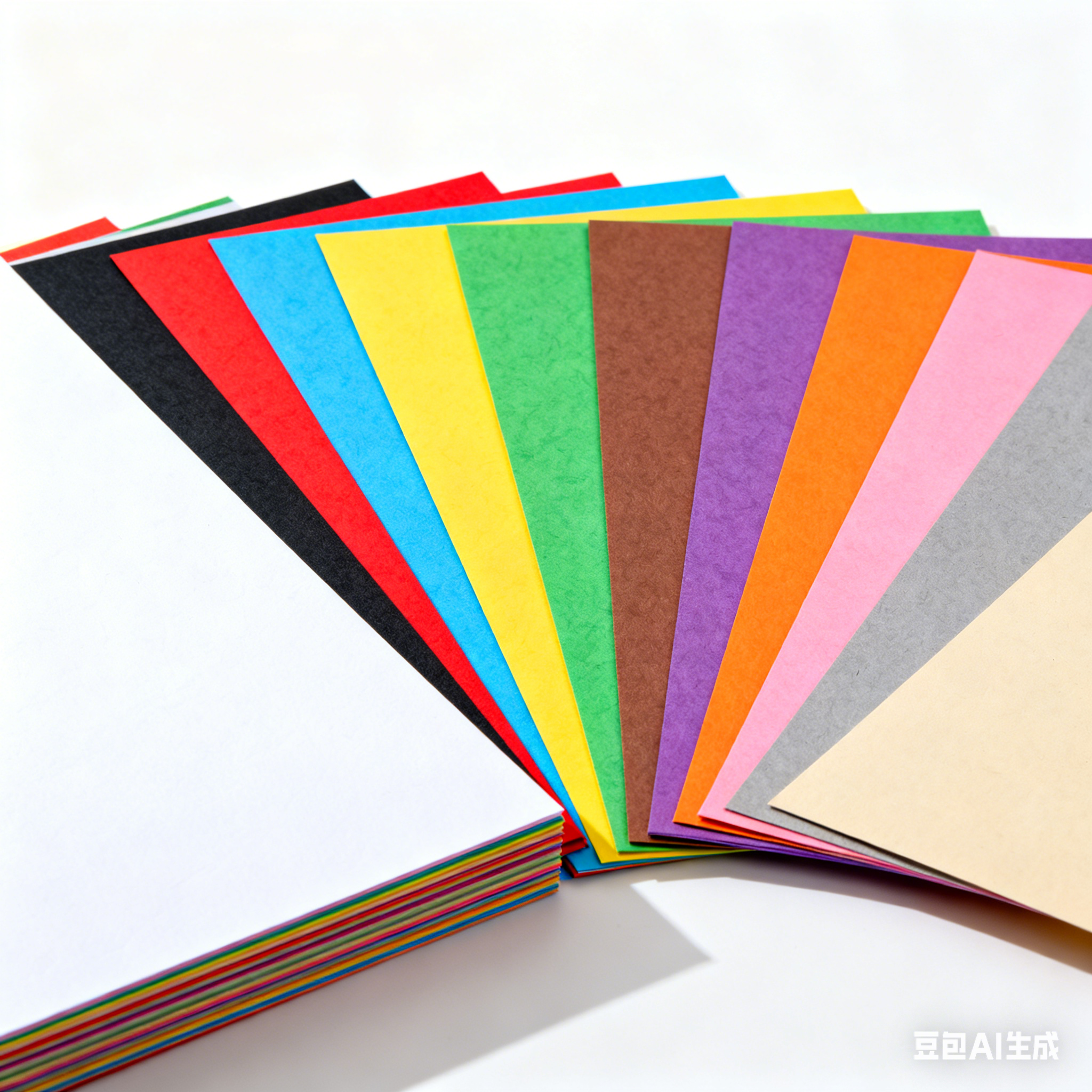 儿童手工纸 彩色卡纸硬白卡纸黑色4开8k牛皮纸A3封面纸 厚彩纸A4 A4 25